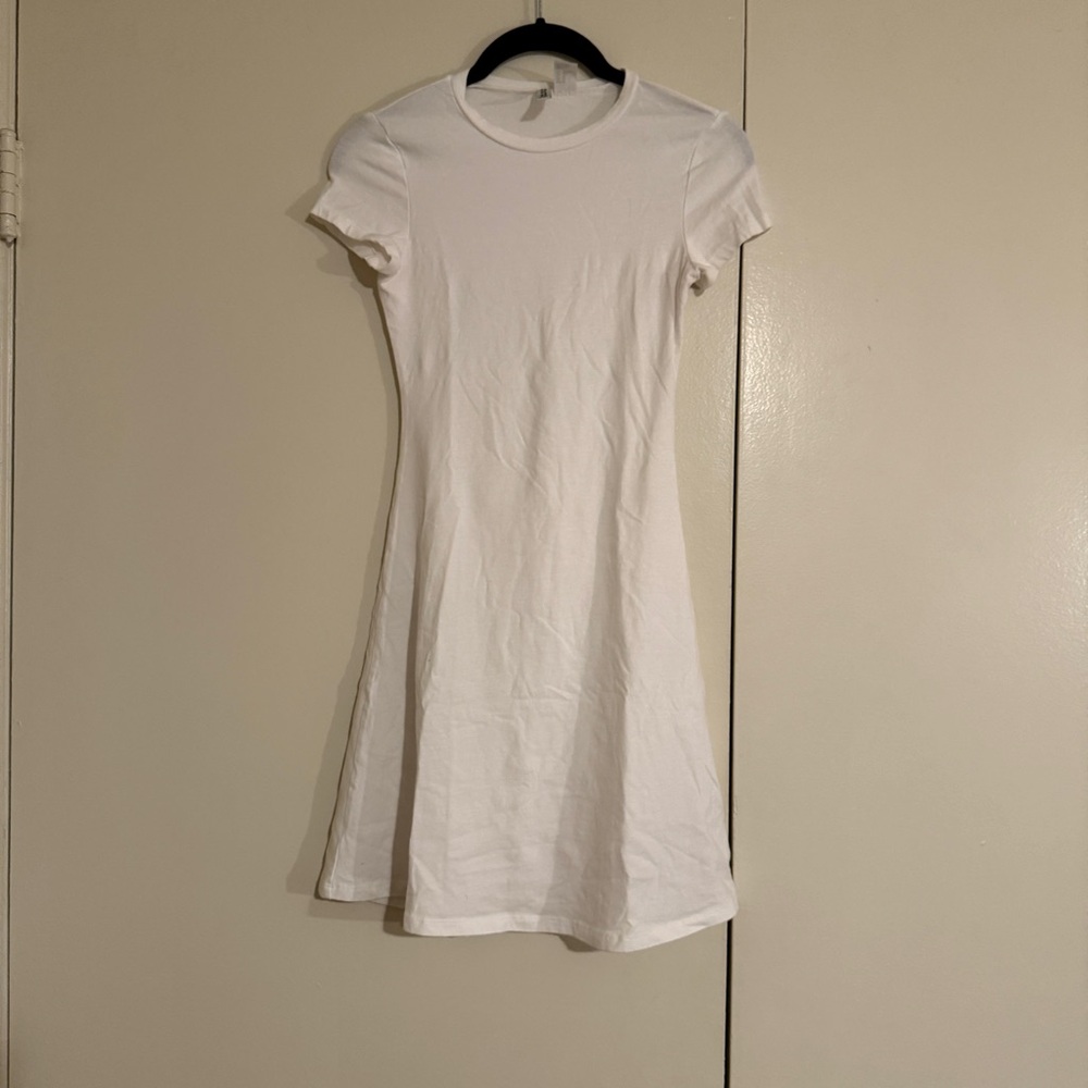 H&M White T shirt Dress